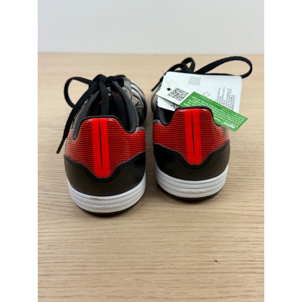 Adidas NWT F10 TRX TF J Soccer Shoes Black‎ White Red Youth Turf Trainers Size 5 - Picture 4 of 9